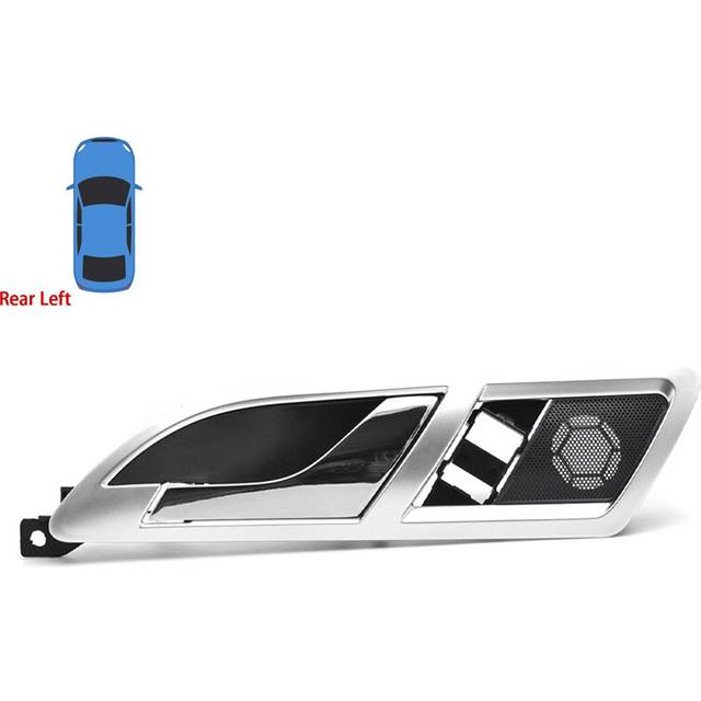 (Silver Rear Left) Car Inner Door Handle Inside Handle Internal Wrench Open The Door For