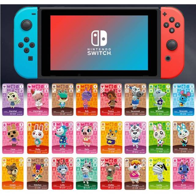 72pcs Mini Villager Role Animal Crossing Amiibo Nfc Tag Card Switch Wii U New3ds