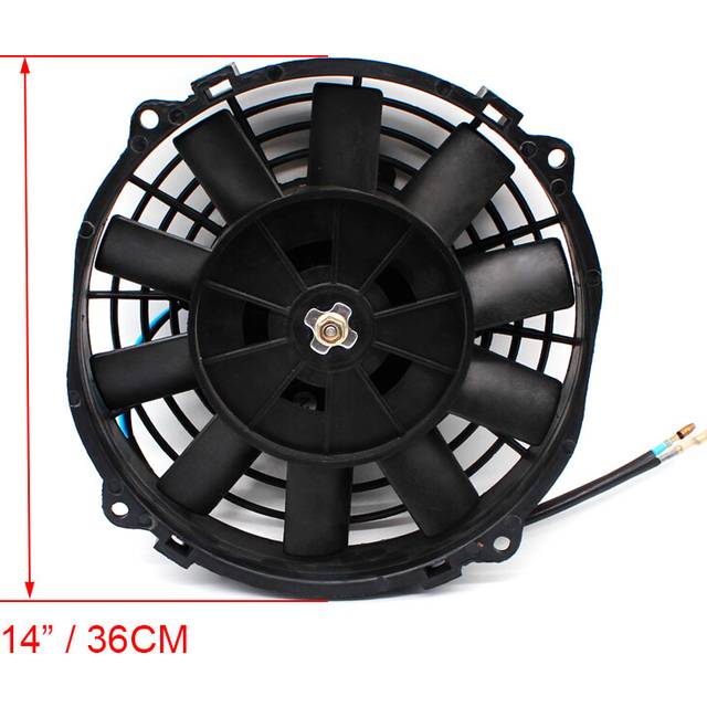 (120W 14inch) LBQ DEFT 80W 120W Universal 8/10/12/14Inch Motor Engine Radiator Oil Cooler