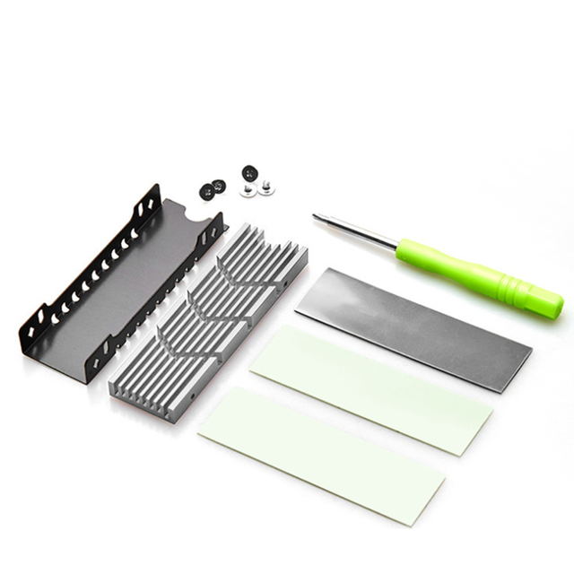 M.2Pro 2280 NVMe Heatsink SSD Thermal Pad Aluminum Heat Dissipation Band for M2 Ssd B