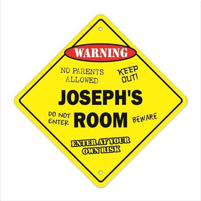 SignMission X-Josephs Room 12 x 12 in. Crossing Zone Xing Room Sign - Josephs