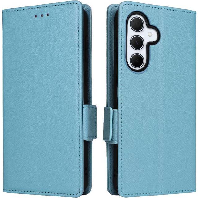 (Light blue) Flip Case for Samsung Galaxy A36 5g Wallet Card Slots Holder Side Buckle Pu Leather Magnetic