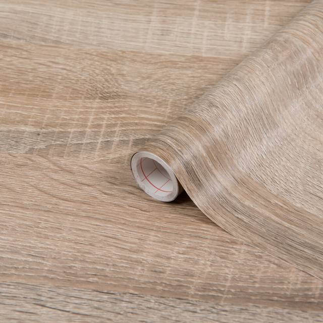 (45cm, 10m) SONOMA OAK LIGHT sticky back plastic vinyl wrap film