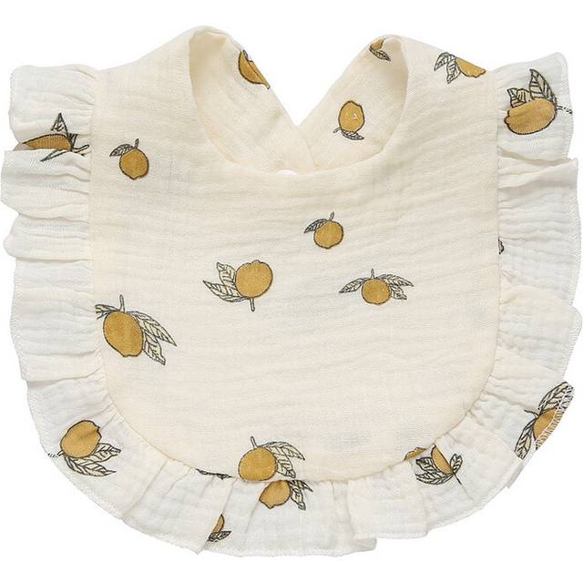 (8, One Size) Newborn Bibs Infant Burp Cloths Baby Stuff Feeding Drool Bandana Saliva Towel Toddler Ruffle Floral Bib Baby Accessories