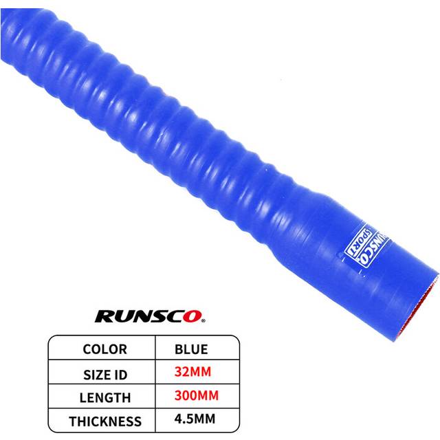 (30CM-BL-ID 32mm) ID 32 34 36 38 51mm Flexible Silicone Hose Radiator Tube Pipe For BMW Air Intake High Pressure Rubber Joiner Pipe Length 30cm