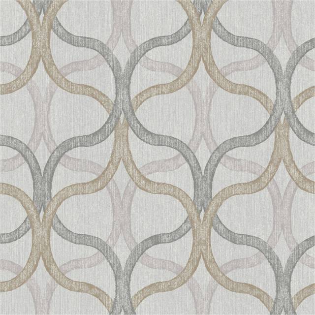 Boutique Refine Geo Neutral Wallpaper, Cream