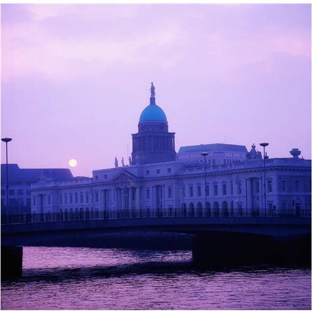 Custom House Dublin Co Dublin Ireland Poster Print by The Irish Image Collection, 24 x 24 - Large