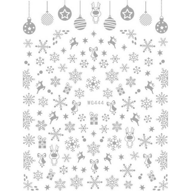 DIY 3D Nail Stickers Christmas Self Adhesive Nail Art Decals Manicure Xmas Hot *