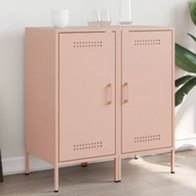 Sideboards 2 pcs Pink 36x39x79 cm Steel - One Size