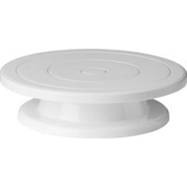 White Turntable Stand, Modern Turntable Stand, Desserts and Cake Stand, Stylish Revolving Cake Turntable