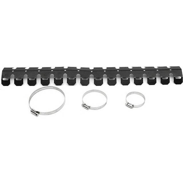 (Black) Universal Motorcycle 2-stroke Engine Exhaust Muffler Pipe Heat Shield Cover Guard