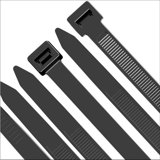 100 Pack Cable Zip Ties Heavy Duty 12 Inch, 7.6mm Strong Plastic Wire with 70Kg Tensile Strength, UV Resistant