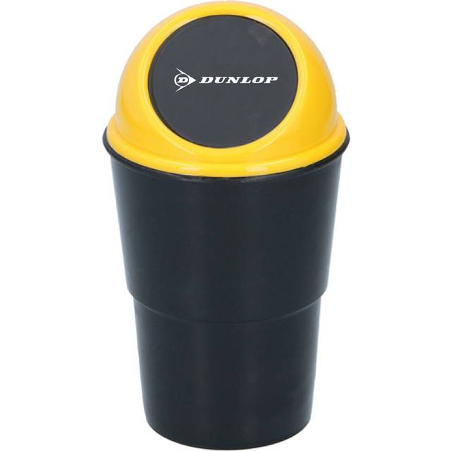 (Yellow) Car Mini Bin Cup Holder Portable Small Plastic Trash Can Home Office Bedroom
