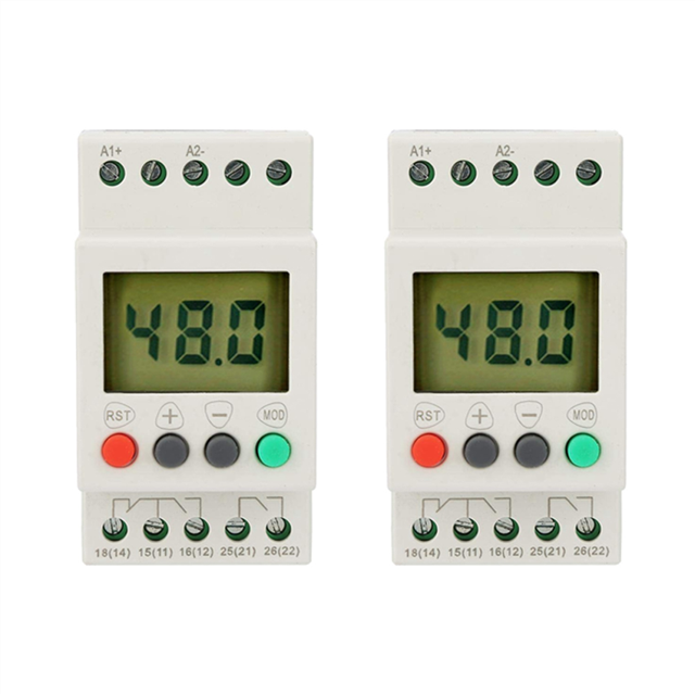 2X Voltage Detection Relay SVR1000 Protection Digital Single Phase Monitoring Relays, 24-48V