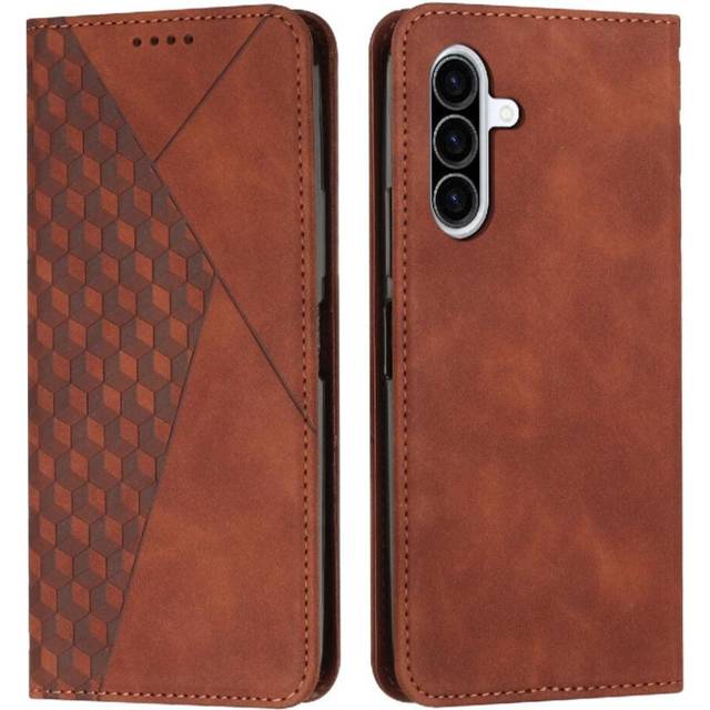 (Brown) Flip Case for Samsung Galaxy A36 Kickstand Pu Leather Card Insertion Wallet