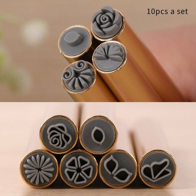 4/610/15PCS Manicure Tools Nail Art Stamp Pen Set Nail Decoration Tool