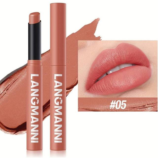(05) Matte Lipstick Crayon Highly Pigmented Long-lasting Moisturizing Lipstick Natural Hydrating Finish Available In Berry Coral Pink And Red Shades
