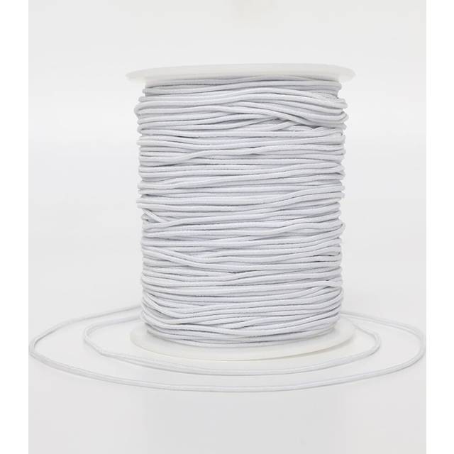 Elastic String for Bracelets, 1 mm x 110 Yards Sturdy Stretchy Elastic Cord for Jewelry Making, Necklaces, Beading - White