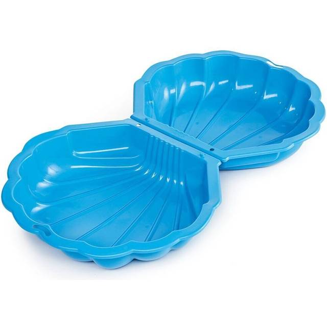 (2 Blue) Plastic Sandpit Garden Fun Paddling Pool Sand Pit