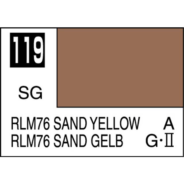 Mr. Hobby Mr. Colour - 119 - RLM76 Sand Yellow 10ml Acrylic Model Paint