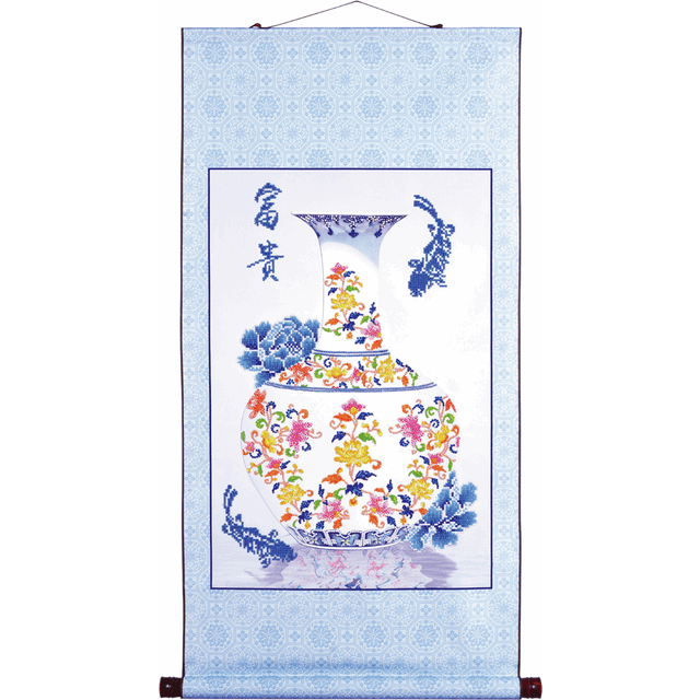 O/BLESSING PROSPERITY - Diamond Painting Kit: Oriental Blessing Prosperity - Diamond Dotz - Multi - One Size