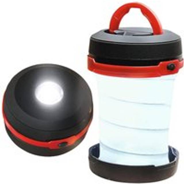 2 X Battery Powered Folding Lanterns - Pop Up Portable Camping Torch Lights With Carry Or Hanging Handle - Each H13 X 8.5Cm - One Size