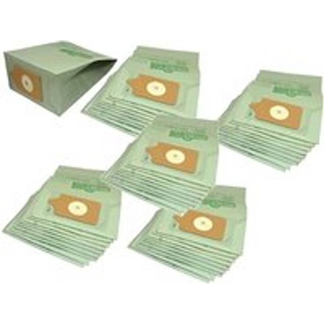 50 Pack Of Numatic Henry Hoover Replacement Vacuum Cleaner Double Layer Paper Dust Bags - Green - One Size