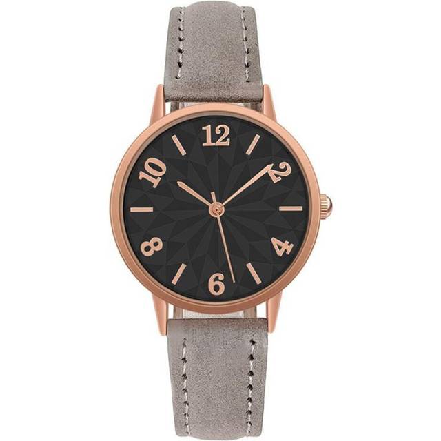 (grey) Trendy Unisex New Fashion Casual Women Dress Wristwatches Leather Belt Watches Ins Watch Women Watch Ladies' Quartz Clock Simple Frosted - Grey