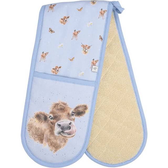 Wrendale Desings Wrendale Designs Farmyard Friends Double Oven Glove - Cow, Multi