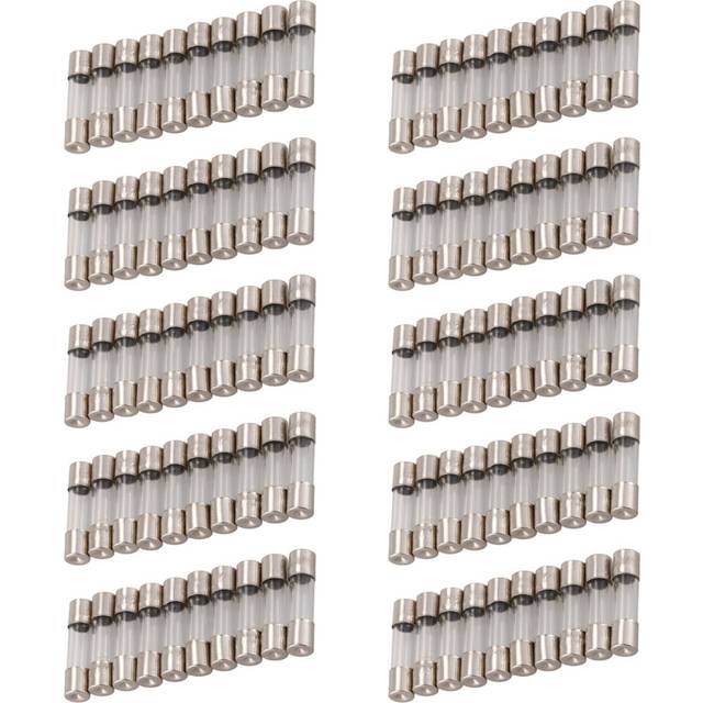 100Pcs 250V 0.2A 200MA Quick Fast Blow Glass Fuses Tubes 5mm x 20mm