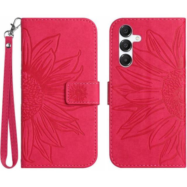 (rose red ) Samsung Galaxy A26 5g Leather Wallet Case