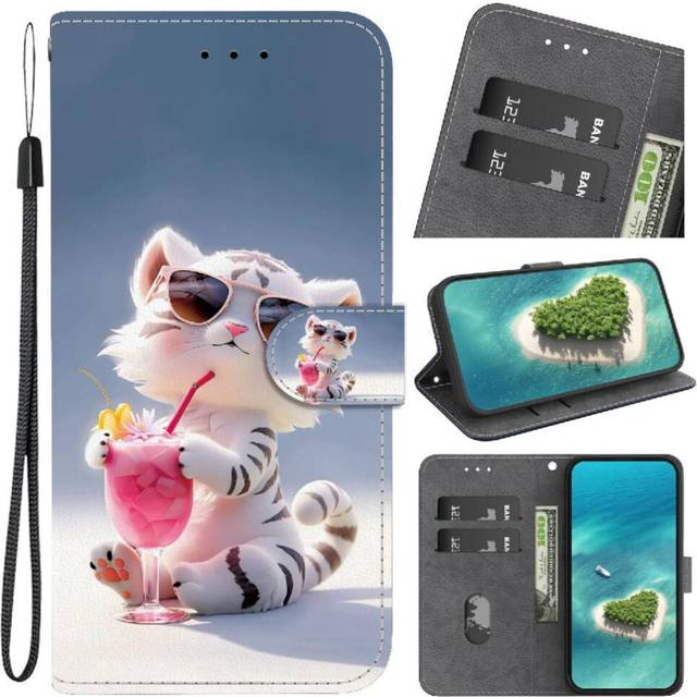 (C5 ) Case for Samsung Galaxy A56 5g Pu Leather Flip Leather Wallet Pattern Cover