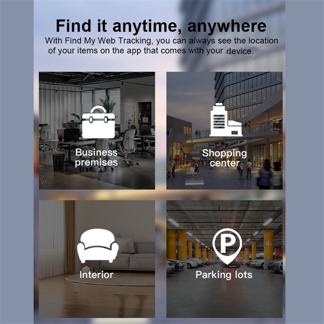 Wireless Icard Finder Smart Tag Document Locator White