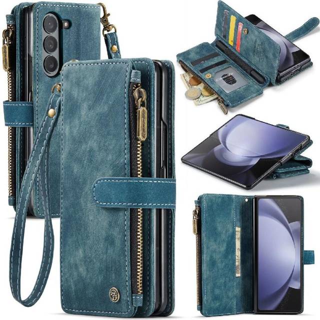 (Blue) Caseme Case For Samsung Galaxy Z Fold5 5g