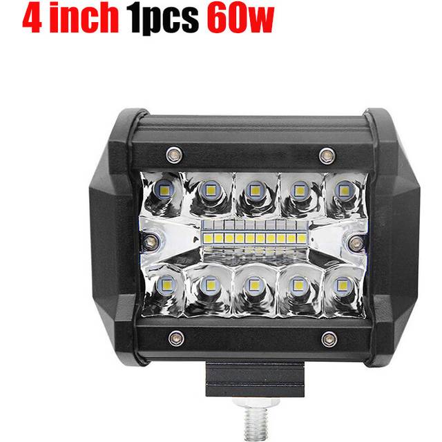 (4 inch 1pcs 120w) 7 Inch 120W Combo Led Light Bars Spot Flood Beam 4x4 Spot 12V 24V 4WD