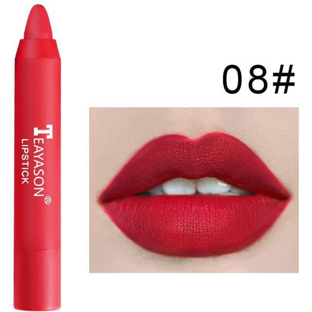 (08) TEAYASON Mist-Surface Matte Lipstick Color Moisturizing Lipcosty Lip Color Lip Glaze Rotation Red Pen Red Pen