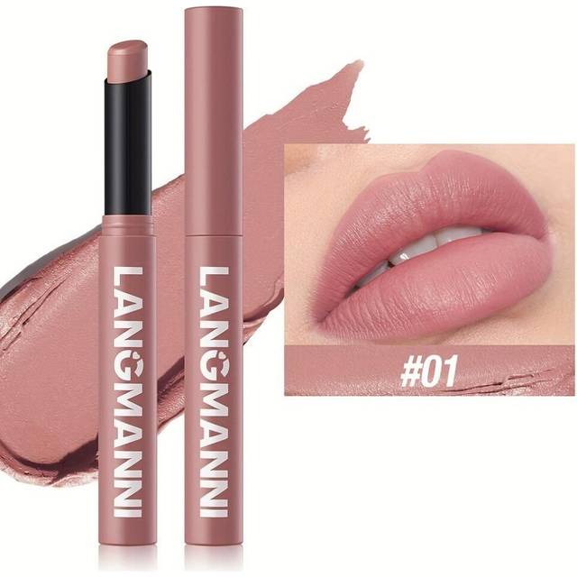 (01) Matte Lipstick Crayon Highly Pigmented Long-lasting Moisturizing Lipstick Natural Hydrating Finish Available In Berry Coral Pink And Red Shades