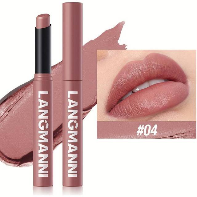 (04) Matte Lipstick Crayon Highly Pigmented Long-lasting Moisturizing Lipstick Natural Hydrating Finish Available In Berry Coral Pink And Red Shades