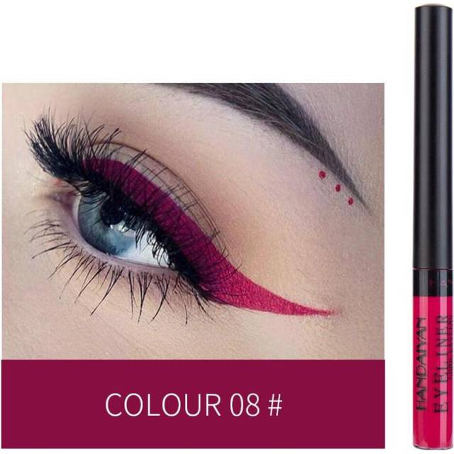 Multi-colored Eyeliner Marker Pen Makeup Waterproof Liquid Eye Liner Pencil Brown White Bright Colors Long-lasting 8