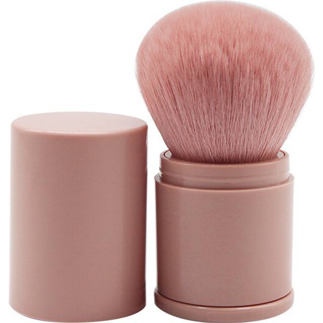 Retractable Foundation Makeup Brush, Travel Kabuki Makeup Brush Portable Liquid Foundation Brush with Cover