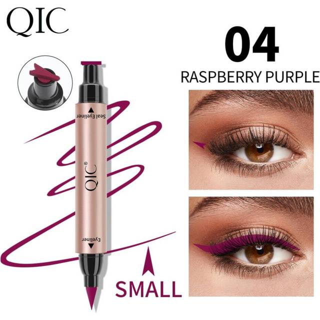 (04) Colour Eyeliner Stamp Seal Pen Long Lasting Waterproof Blue Eye Liner Liquid Black Pencil Make-up for Women Cosmetics Tool
