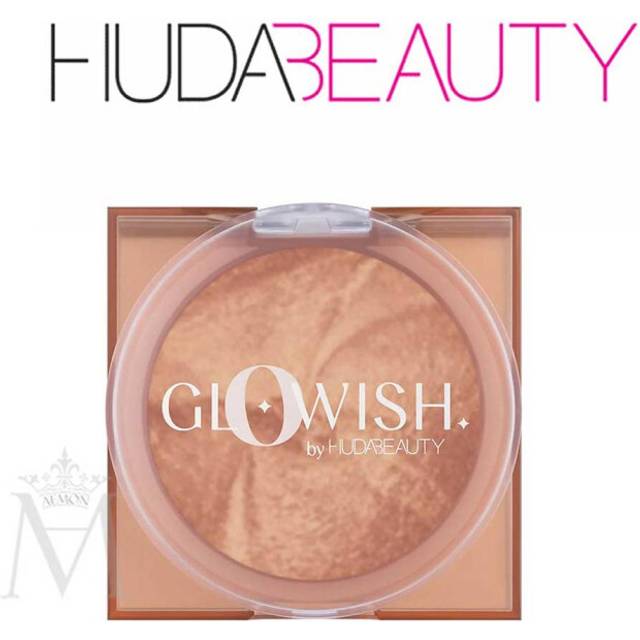 Huda Beauty GloWish Soft Radiance Bronzing Powder Mini Cheeky Deep Tan