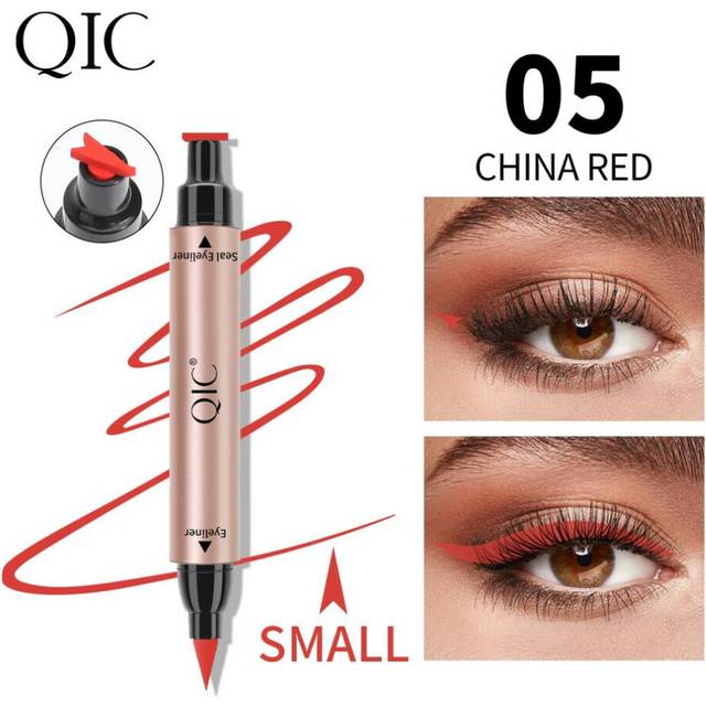 (05) Colour Eyeliner Stamp Seal Pen Long Lasting Waterproof Blue Eye Liner Liquid Black Pencil Make-up for Women Cosmetics Tool