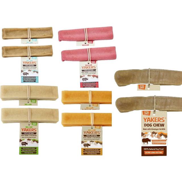 (X Large 10pk) Yakers Himalayan Yak Milk Dog Chew Multi Flavoured Box