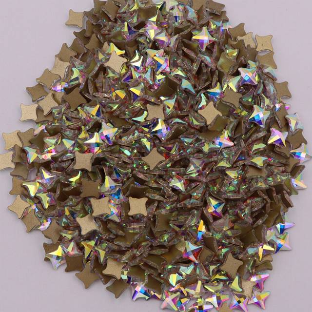 Nail Art Glass Rhinestones Glitter Diamond Crystal Gem 3D Tips DIY Decoration