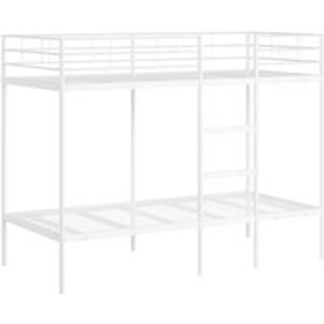 vidaXL Bunk Bed without Mattress White 90x200 cm Steel