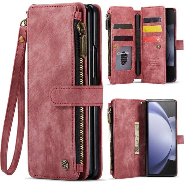 (Red) Caseme Case For Samsung Galaxy Z Fold5 5g