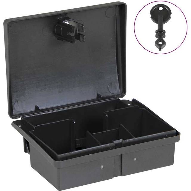 (10 pcs) vidaXL Mouse Traps 5 pcs Black 13x10x4 cm rat box mouse bait rat bait box