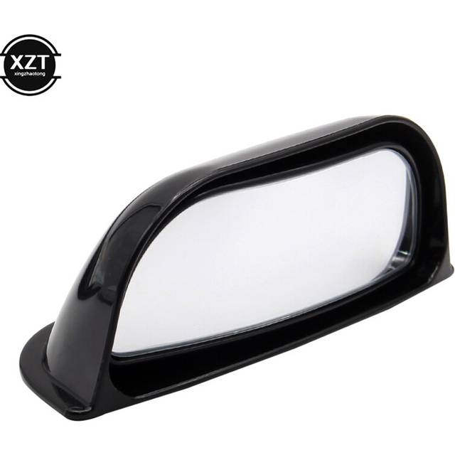 (Black) Universal Car Rear View Mirror Wide-angle Blind Spot Mirror B Pillar Rear