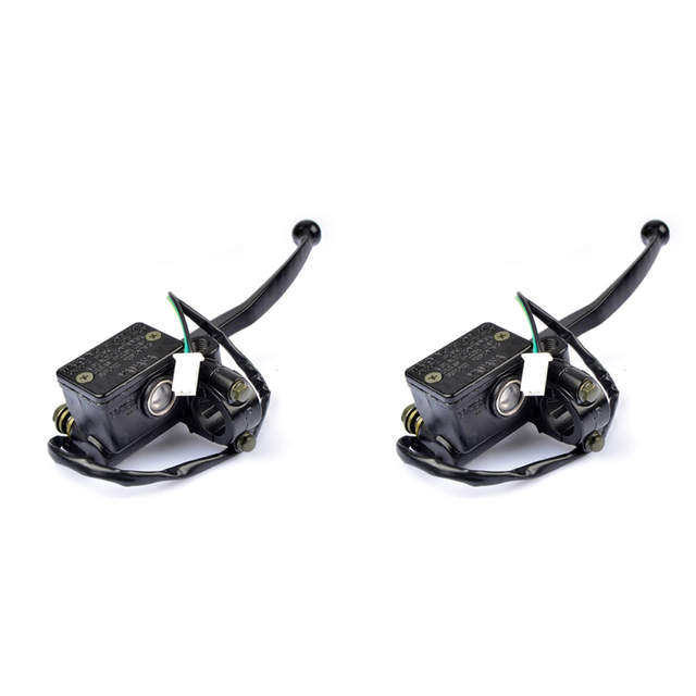 2X Motorcycle Handle Brake Fluid Caliper Master for 125Cc YBR 125 Front Hydraulic Pump Cylinder Assy,Right